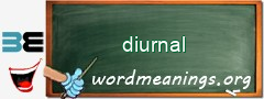 WordMeaning blackboard for diurnal